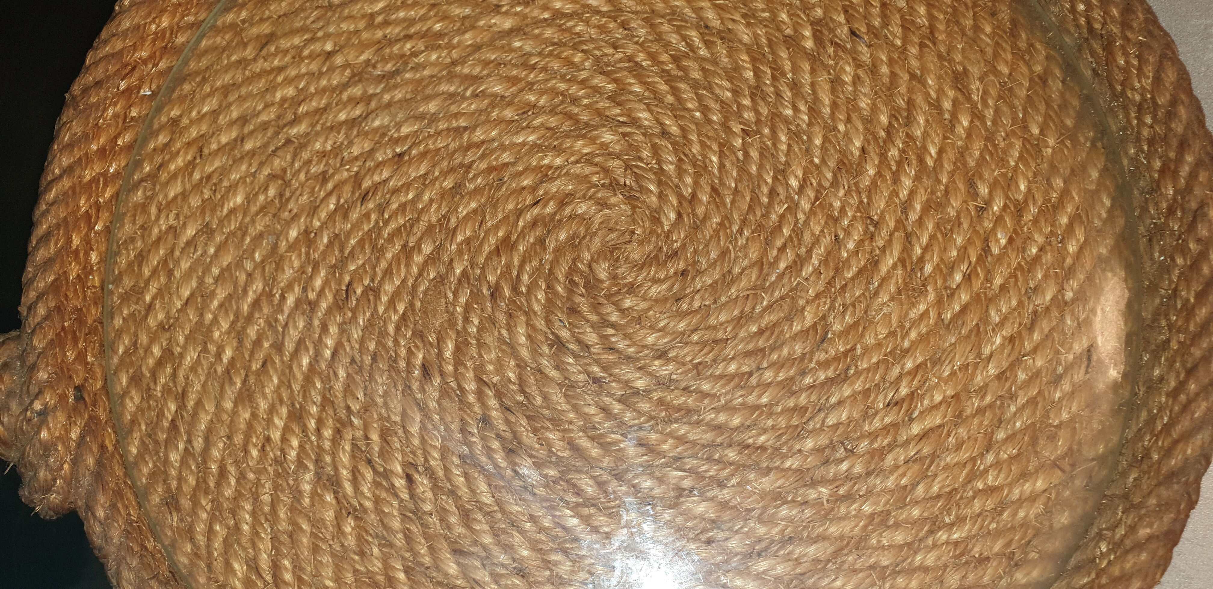 Plateau corde tressé