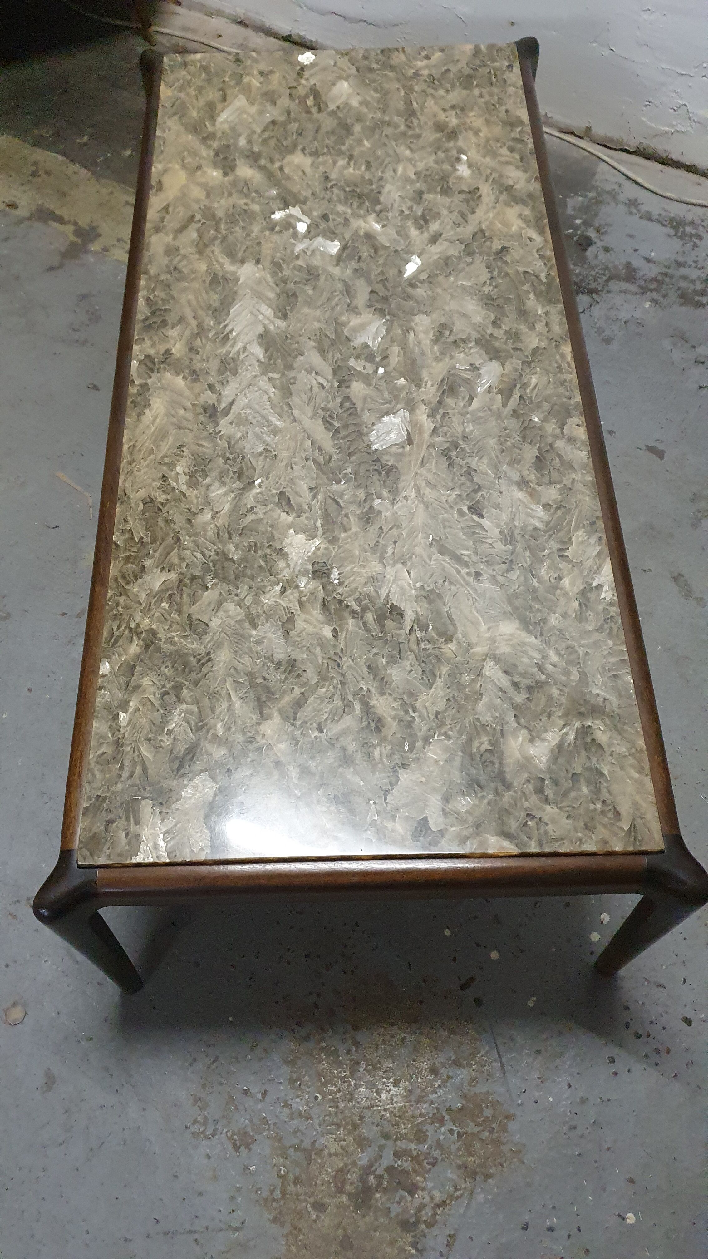 Coffee table top resin onyx 60s