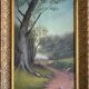 HST painting "Countryside landscape" for 19th/20th century restoration + frame