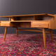 Walnut desk by WK Möbel from the 1950s