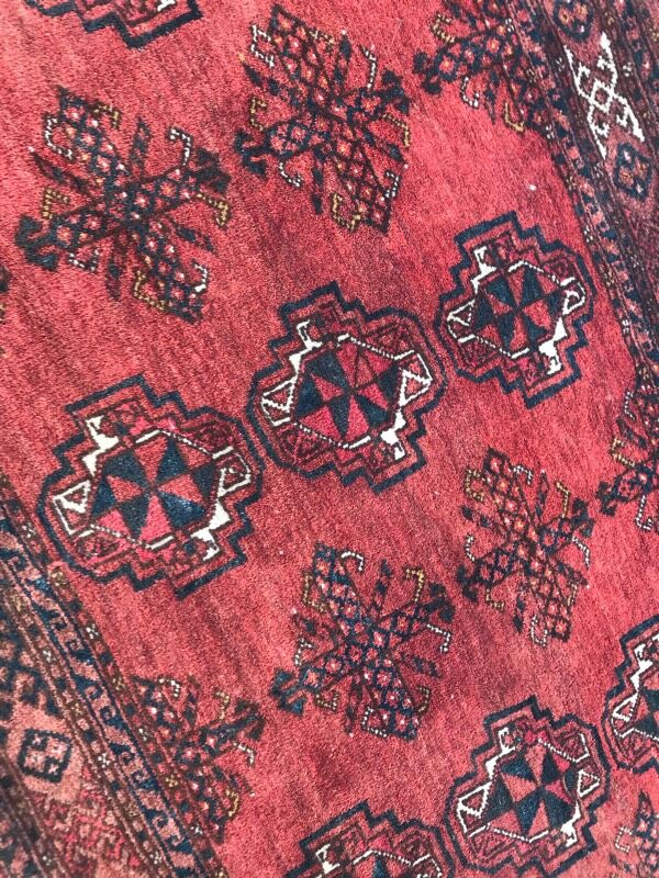 Carpet old saddle made turkmen hand 97 x 162 cm