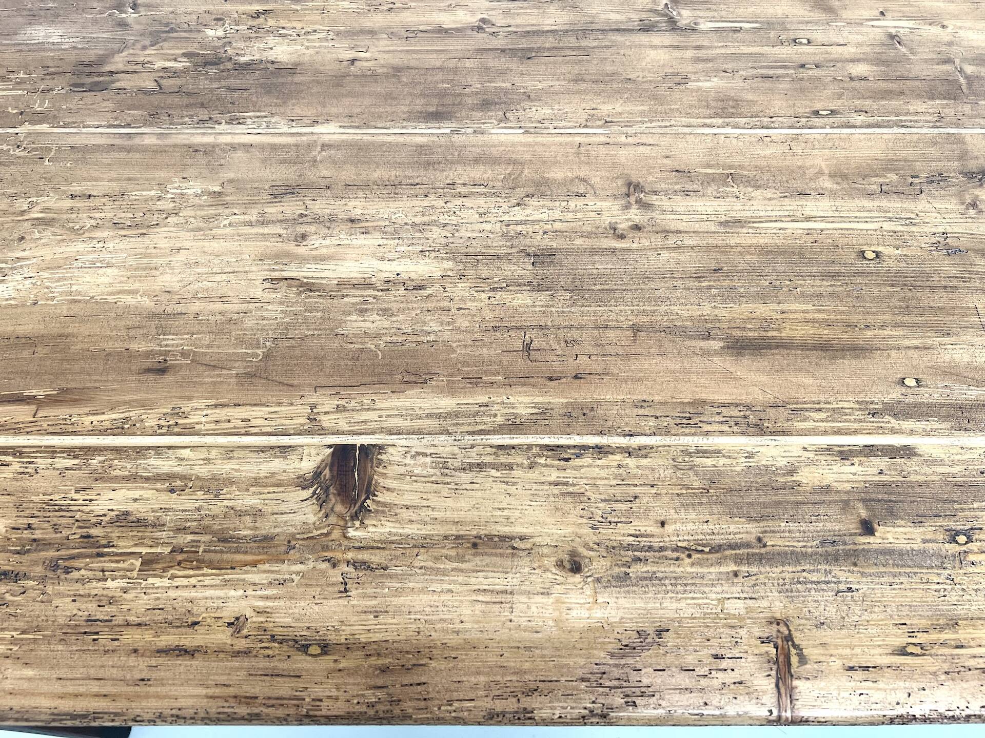 Table de ferme en pin, années 50