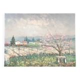 Cherry blossom painting