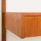 Danish mid-century teak shelving unit with a desk, 1970s