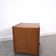 Teak LP kast op wielen, bijzettafel, nachtkastje, kast 2