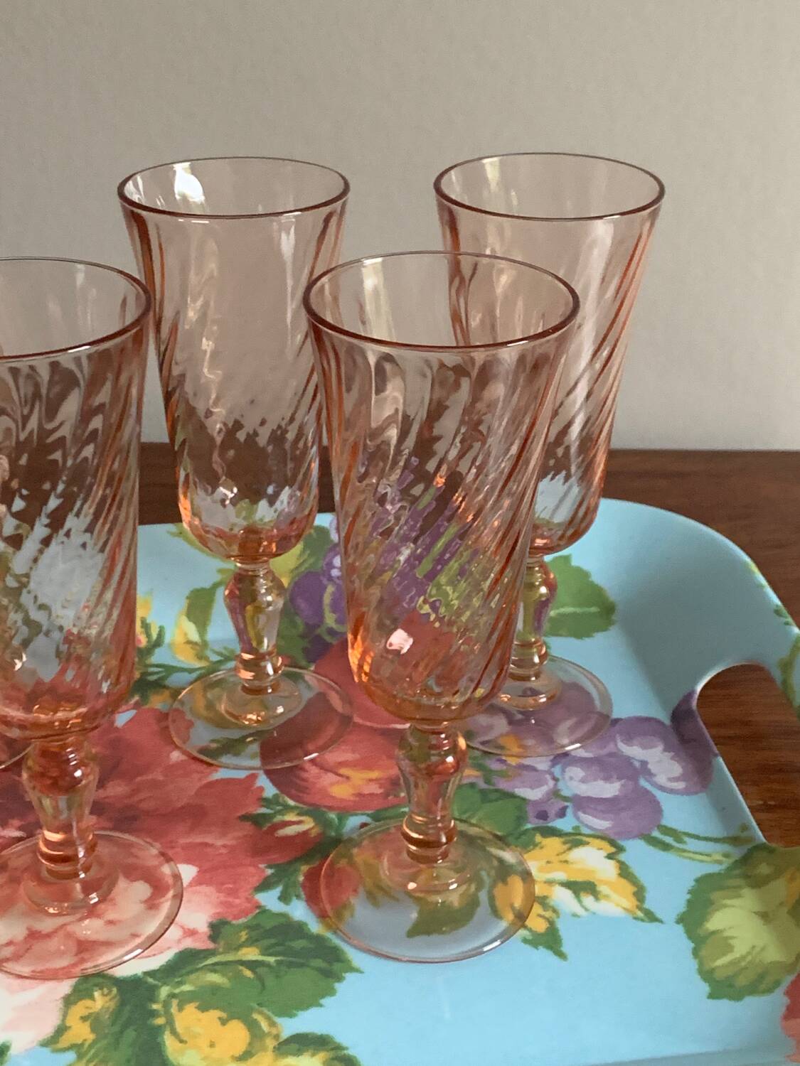 Rosaline champagne flutes