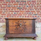 Chest In High Period Oak From XVII Eme Century