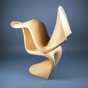 4 Vitra replica chairs — Verner Panton