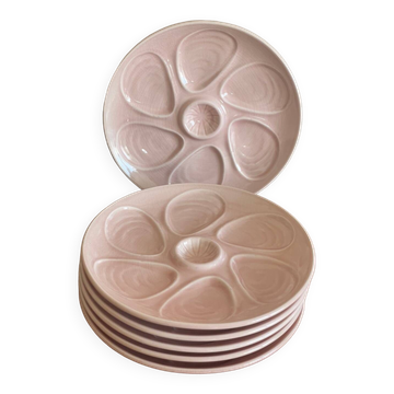 6 assiettes à huître