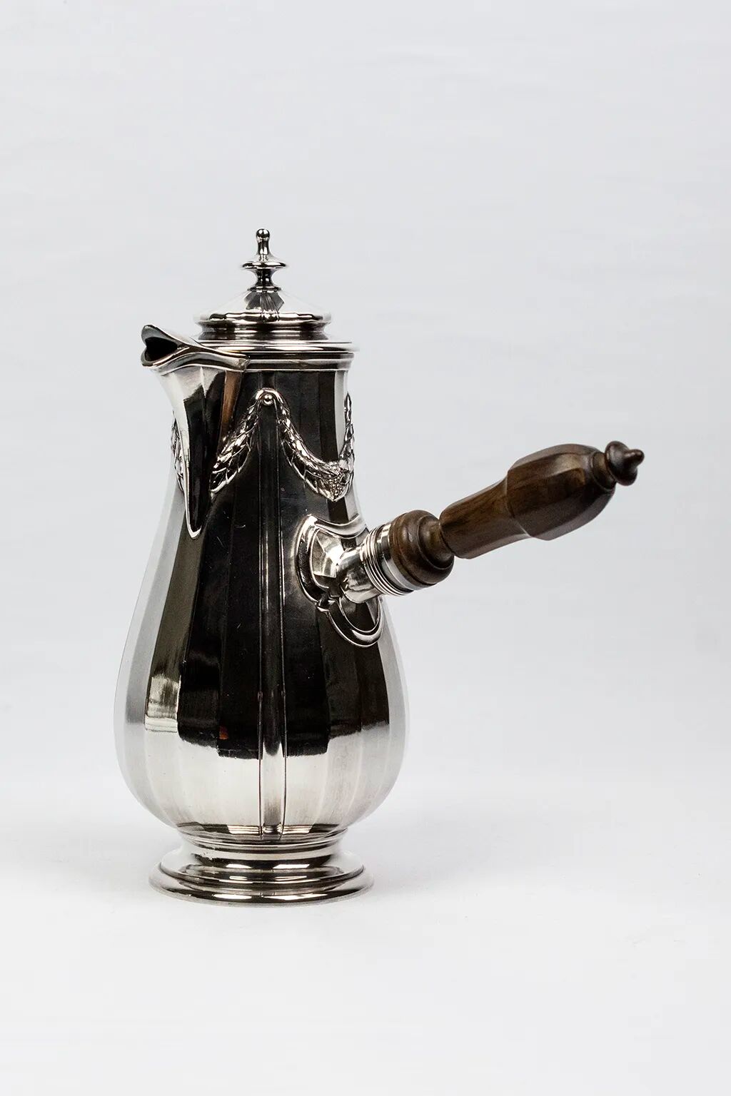 Art Nouveau Christofle Gallia chocolate pot in silver-plated metal - Early 20th century