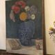 Old still life oil painting
