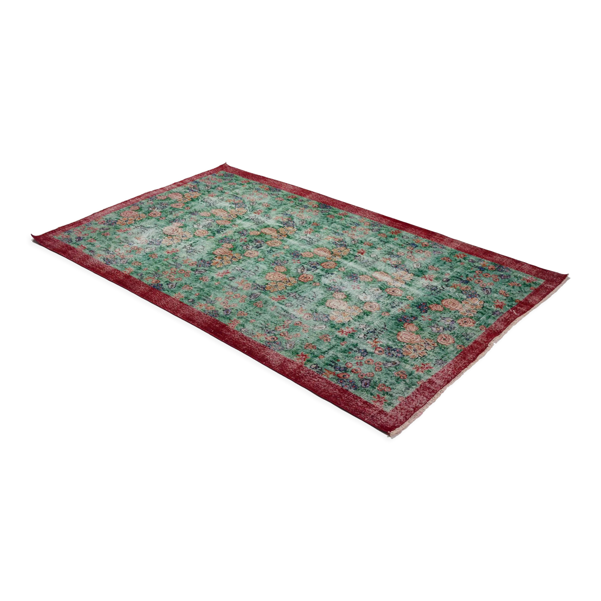 Anatolian handmade vintage rug 258 cm x 158 cm