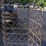 Wrought iron screen 3 leaves