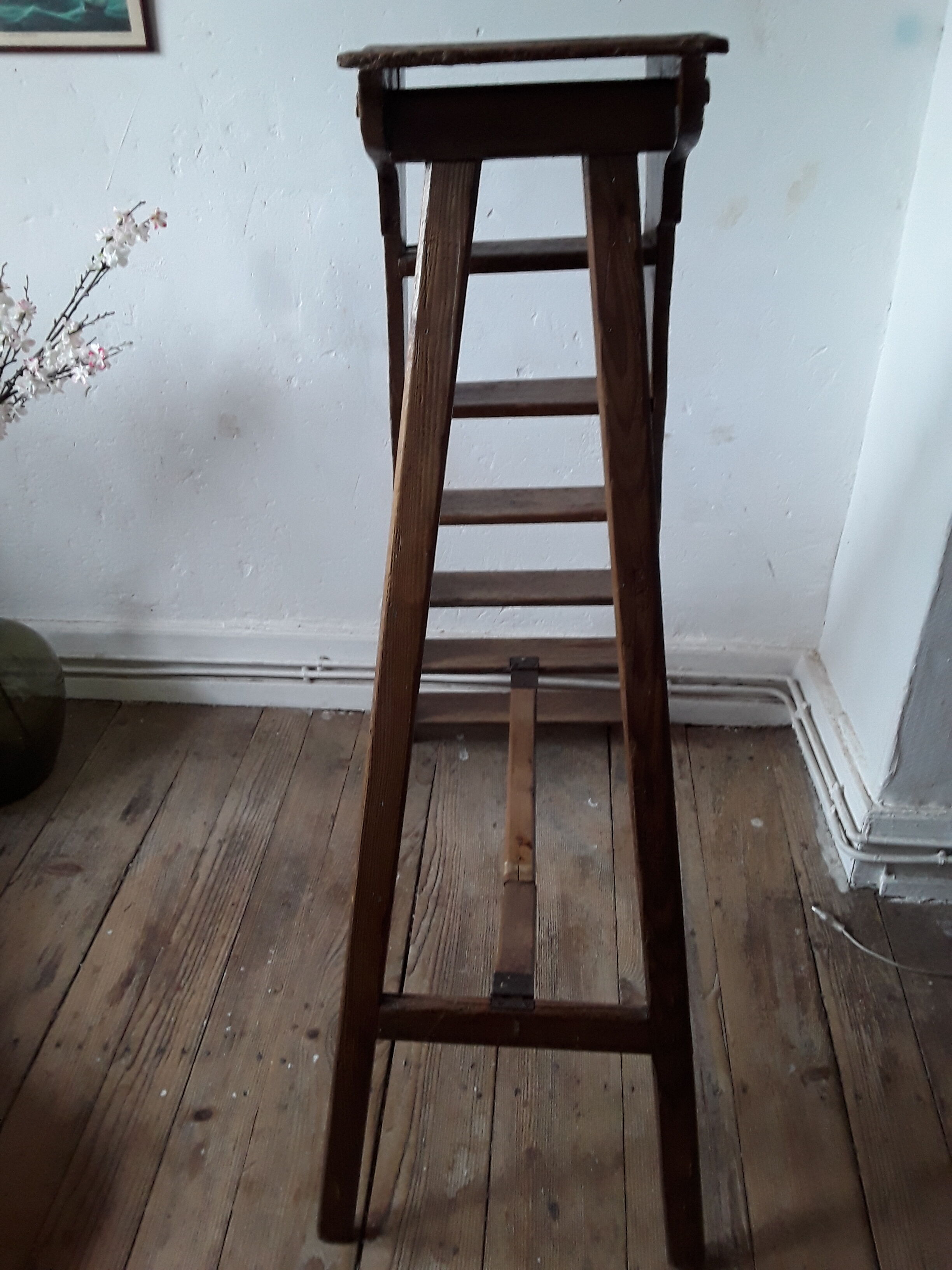 Vintage oak stepladder
