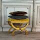 Louis XVI Style Carved and Gilded Wooden Stool Circa 1880