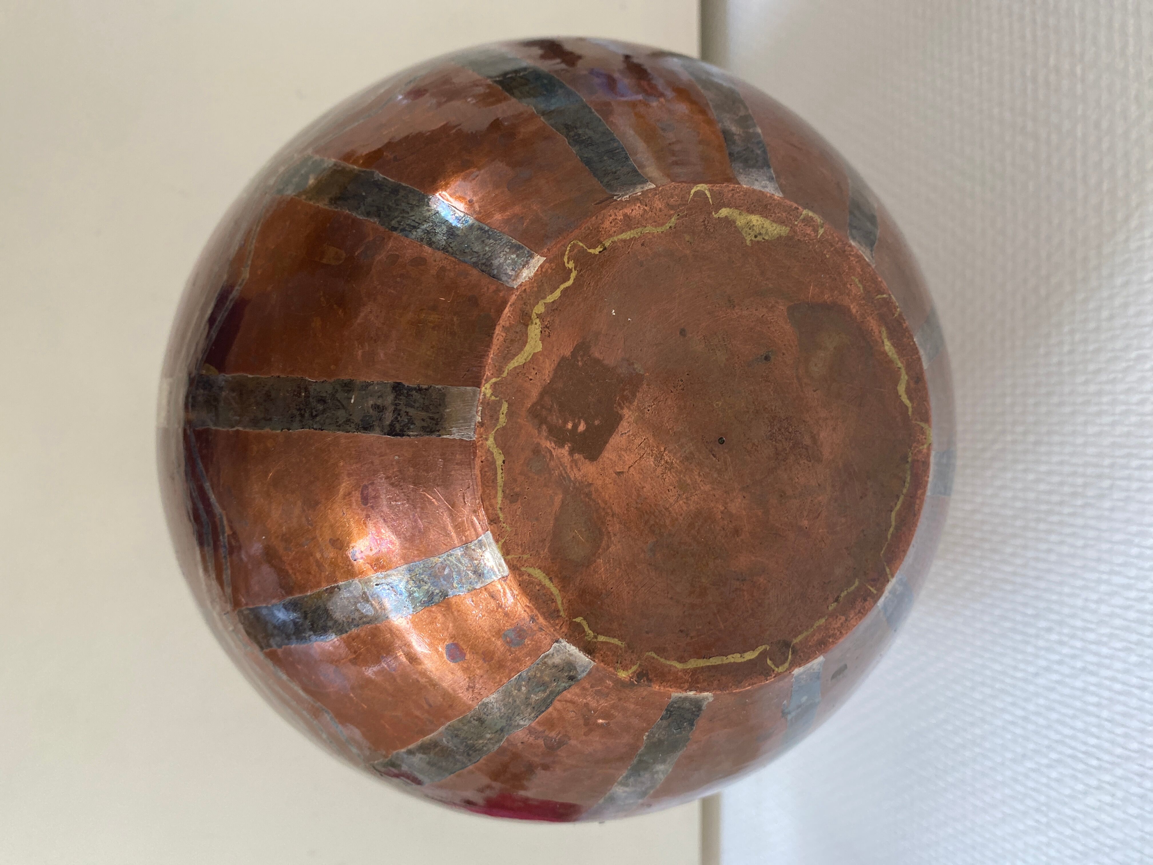 Antique copper vase