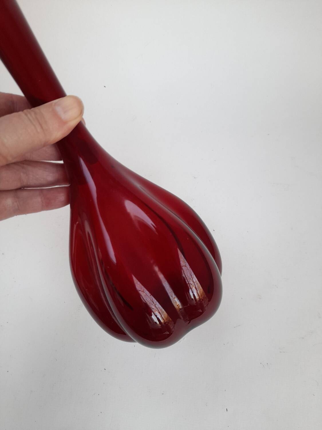 Red pumpkin vase Arthur Percy for Elme Glasbrück