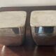 Art Deco silver-plated jewellery box pair