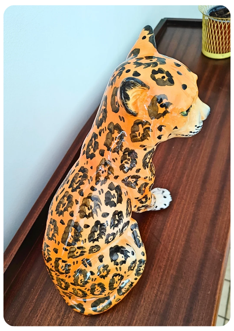 Léopard en céramique – Italie Années 70