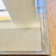 Miroir biseauté art déco métal  101 X l75 cm