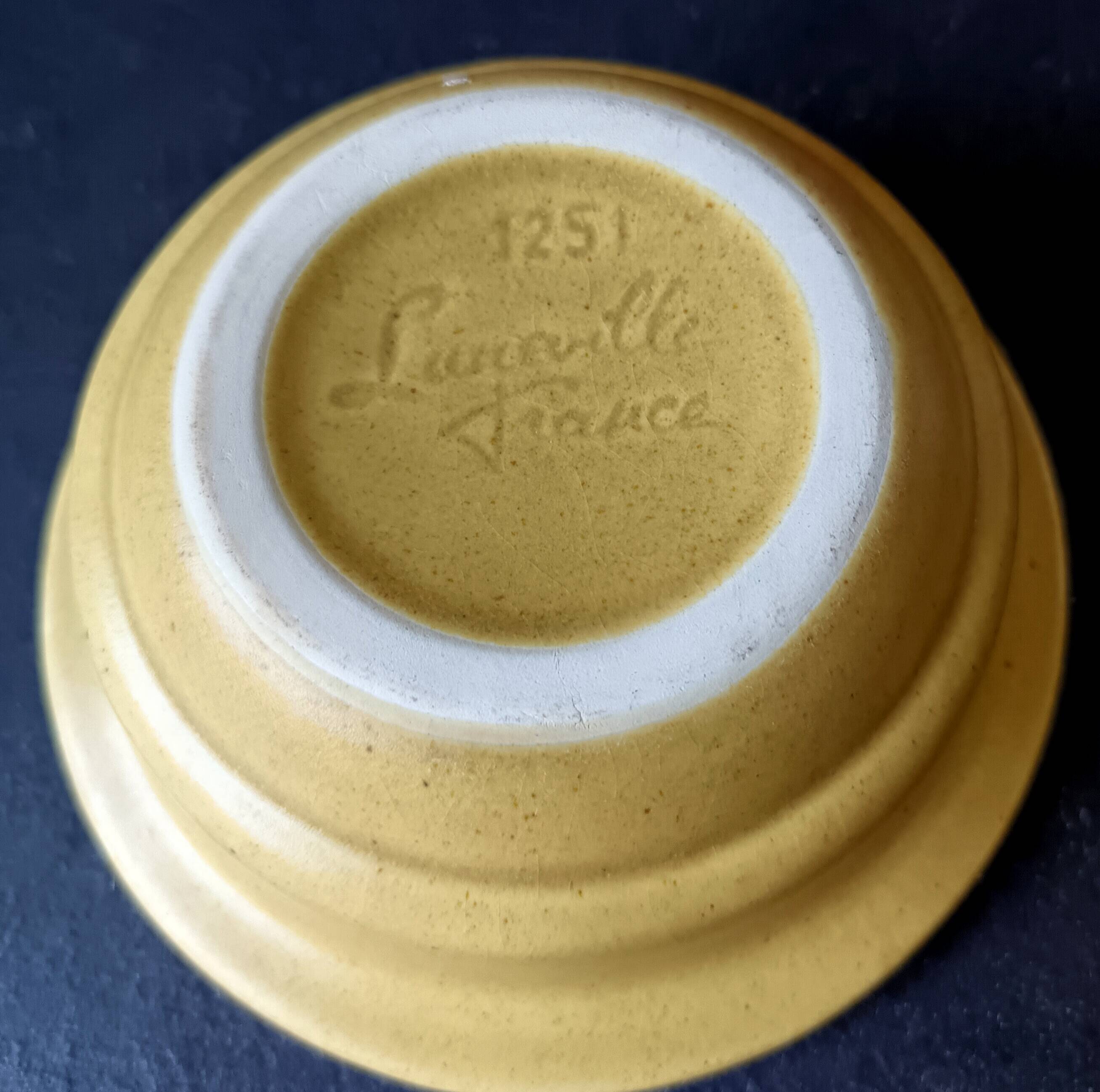 2 vintage k&g luneville french ceramic bowls and bowl