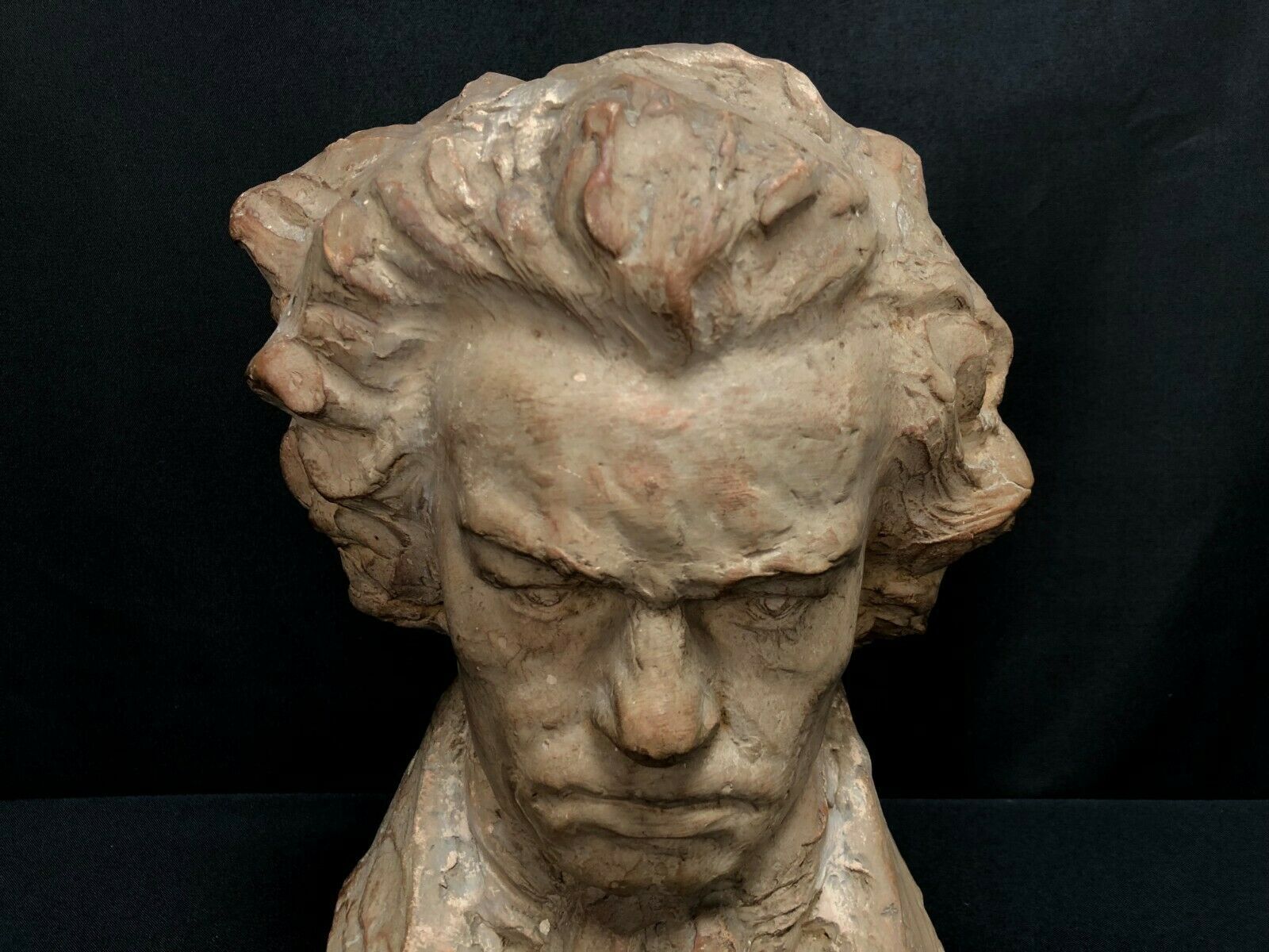 Terracotta bust representing Beethoven around 1930