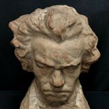 Terracotta bust representing Beethoven around 1930