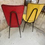Pair of chairs skaï 1950/60