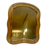 Wood wall mirror 26x30cm