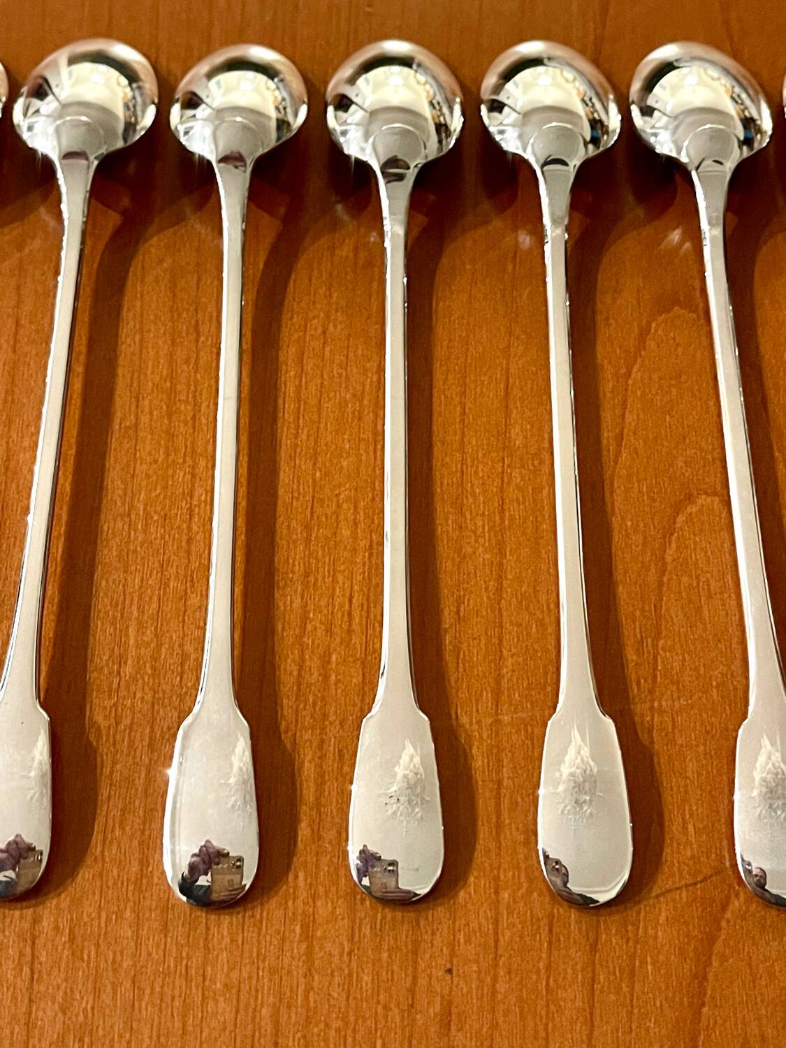 Christofle cluny 12 spoons 19.5 cm cocktail mazagran jam soda new condition