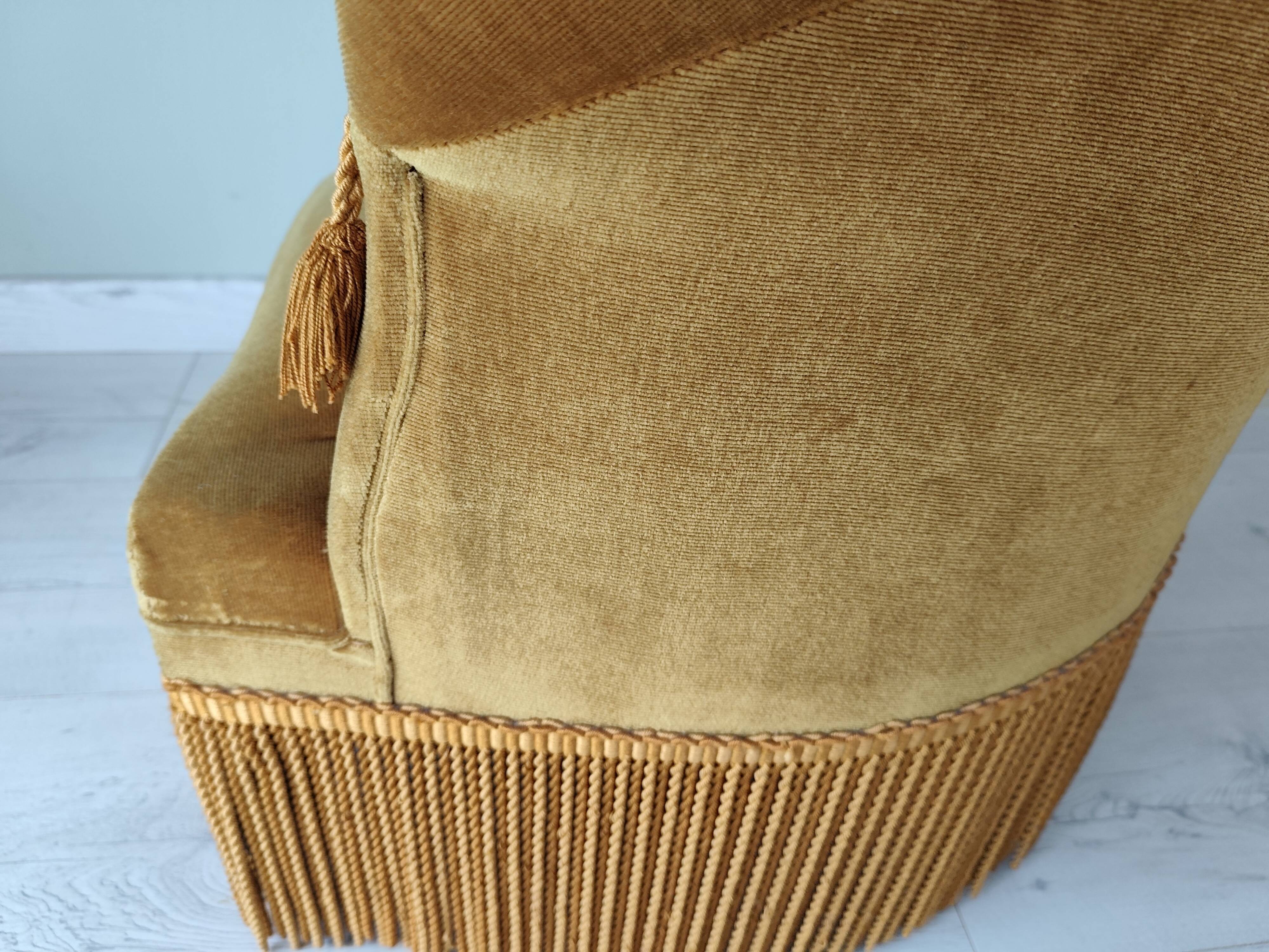 Vintage ochre armchair