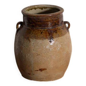 Ancient Chinese glazed stoneware vase – China, circa 1900