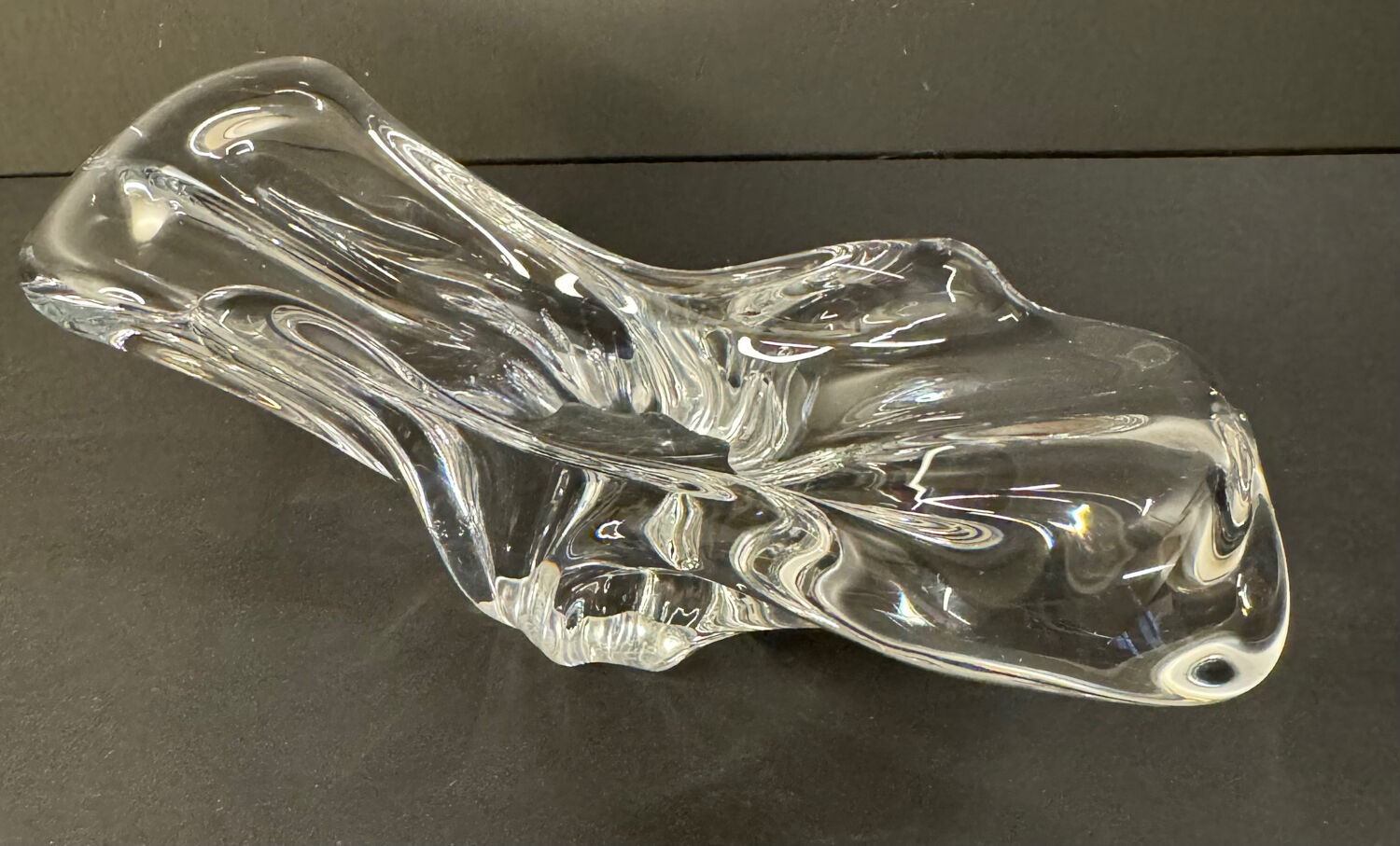 Vide-poche / cendrier en cristal – Baccarat, modèle Avila