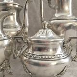 Tea & coffee service pieces jugendstil wmf 1910 art nouveau plaqué silver
