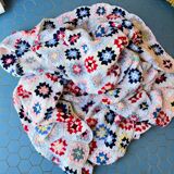 Vintage crochet plaid from the 70s
