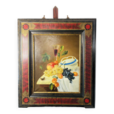 Old still life, Russian school, oil on canvas, signed by Shulg.
