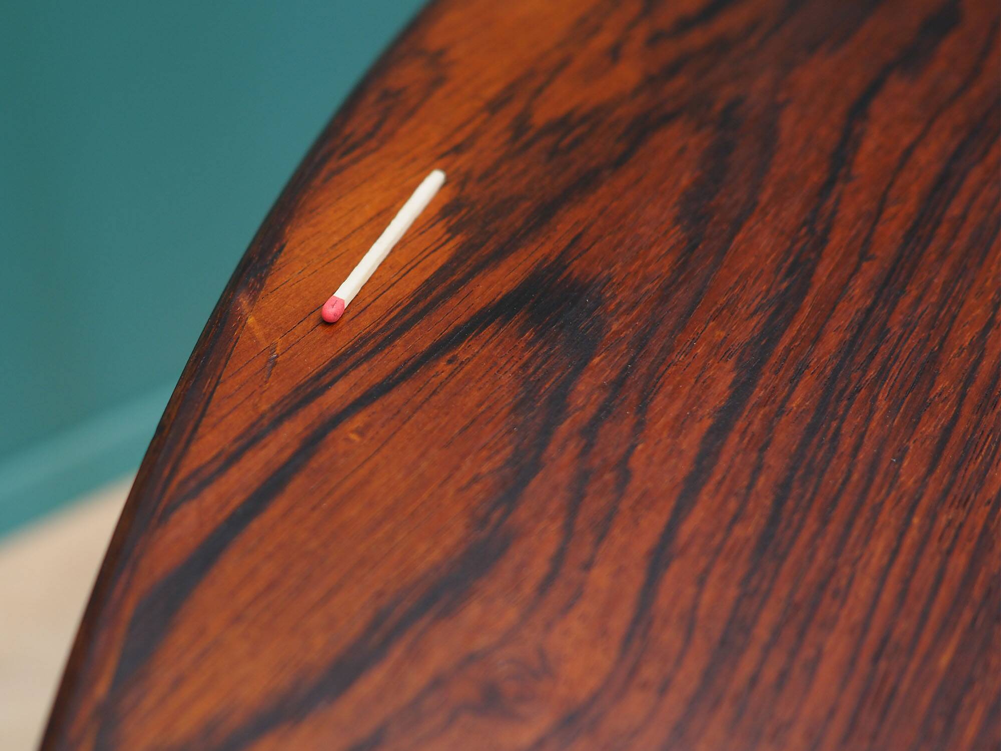 Round rosewood table, Danish design, 1960s, production: Denmark