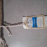 Vintage Chinese rug 120 x 60 cm with reliefs, Beijing flowers, handmade.