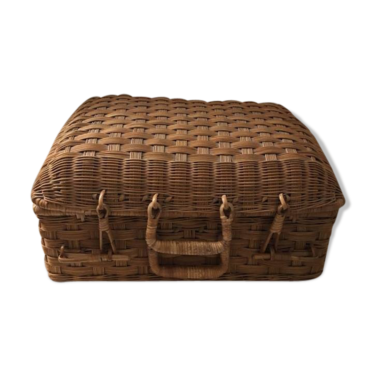Wicker suitcase