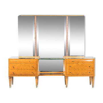 Chest of drawers wooden mirror 40