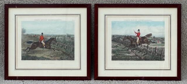 Pair of English engravings