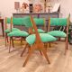 5 chaises pieds compas