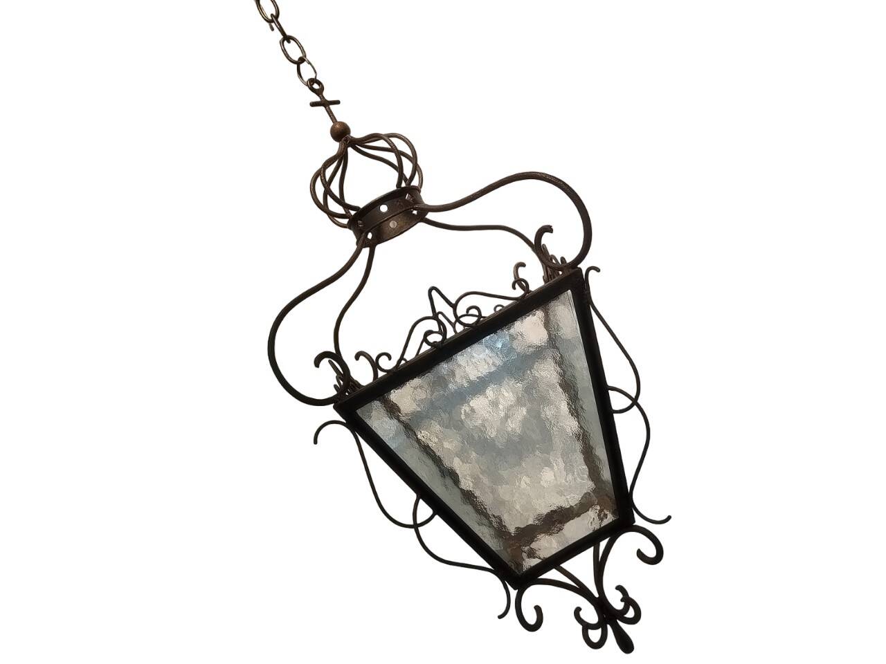 Wrought iron lantern