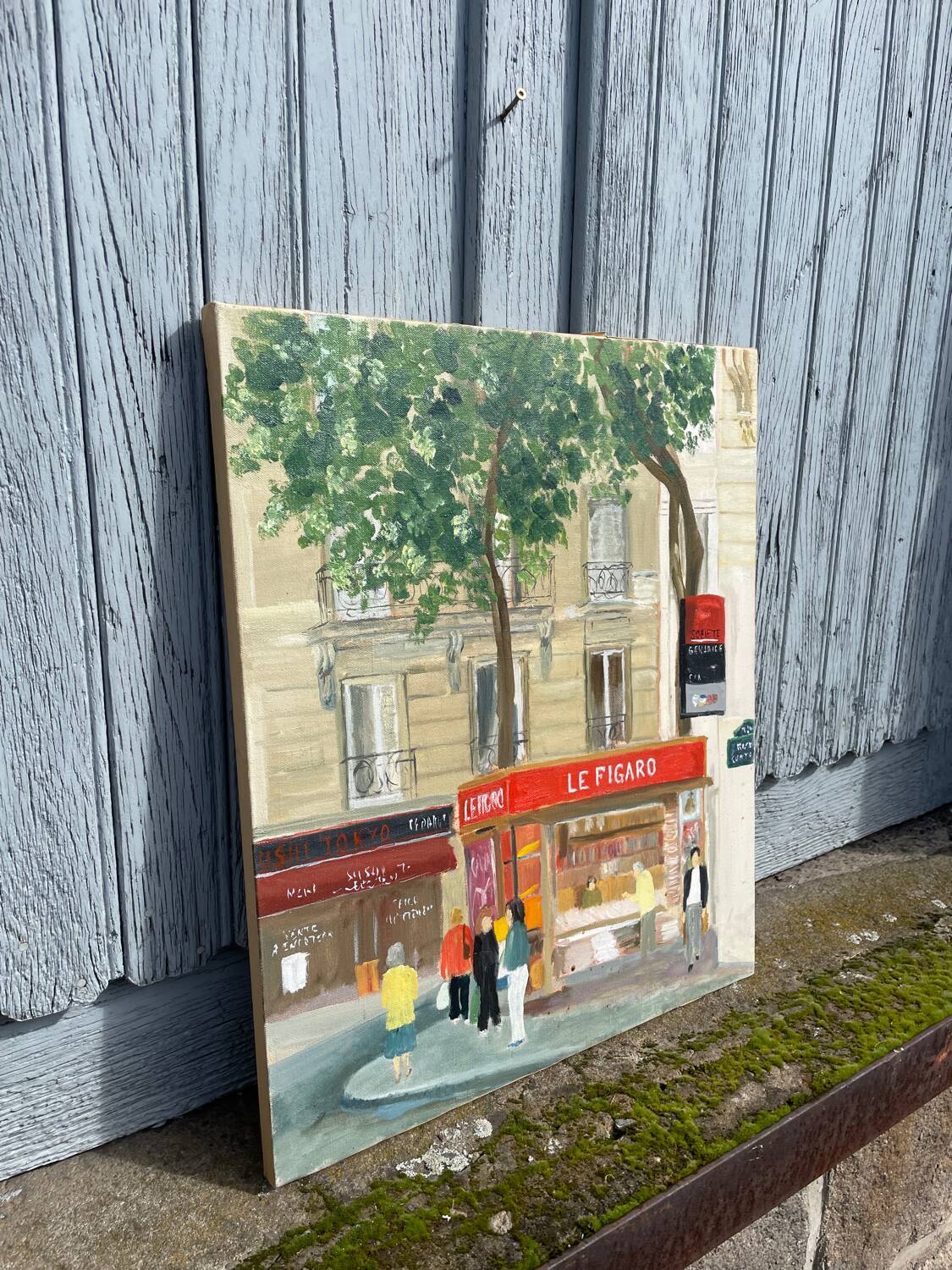 Tableau/peintureTerrasse à Paris Le Figaro
