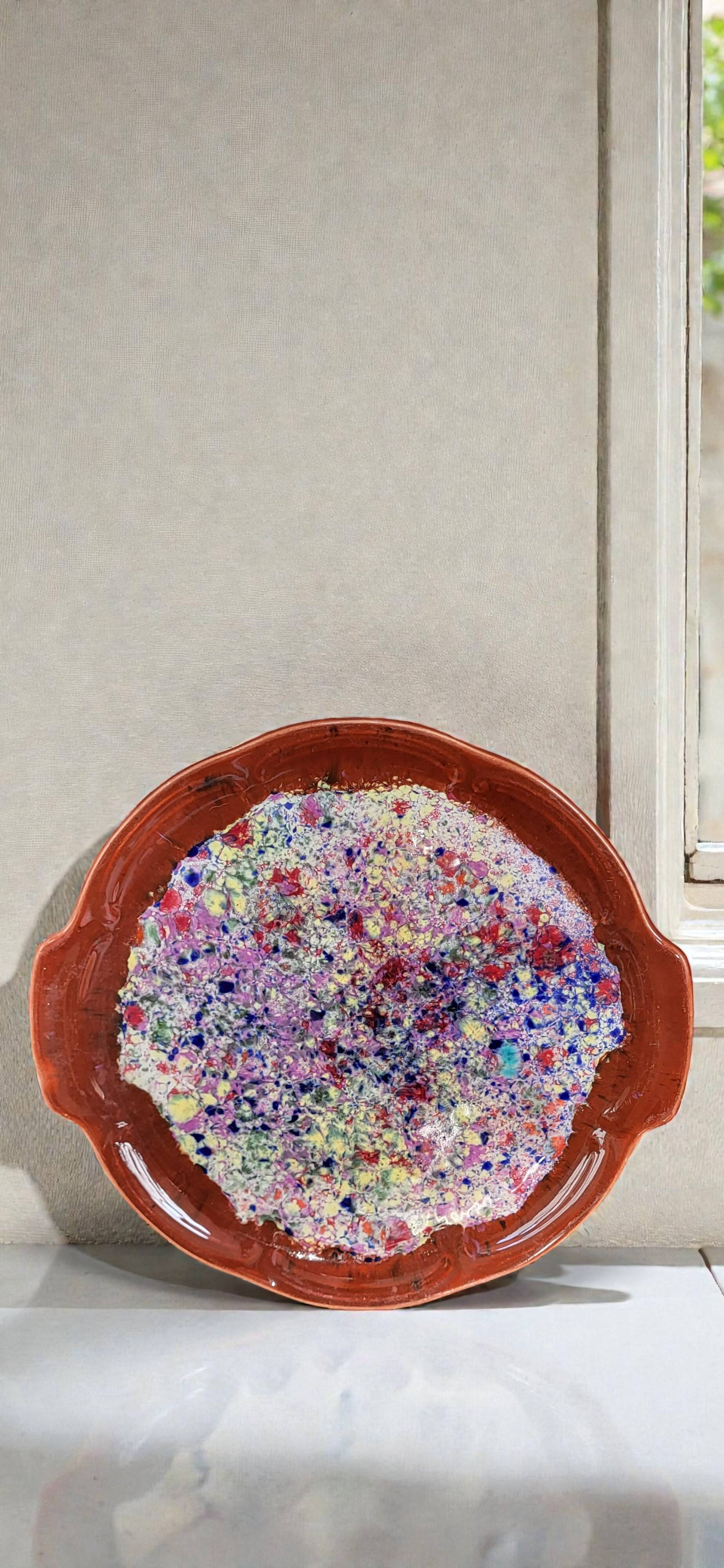 Stoneware dish from the Morvan