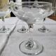 6 engraved champagne glasses