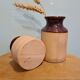 Duo vases anciens grès vernissé vintage mid century