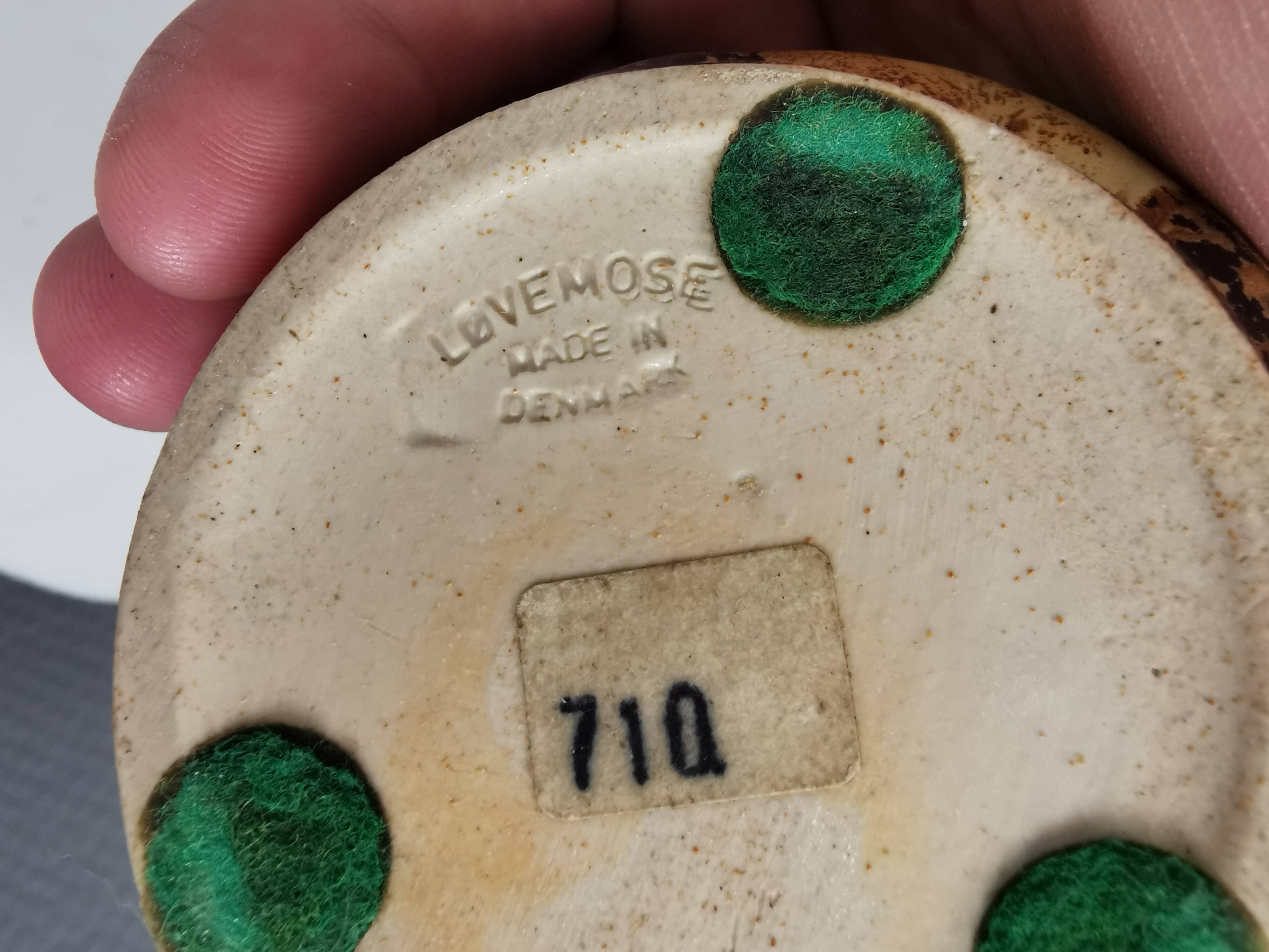 Small ceramic vase from Løvemose/Denmark