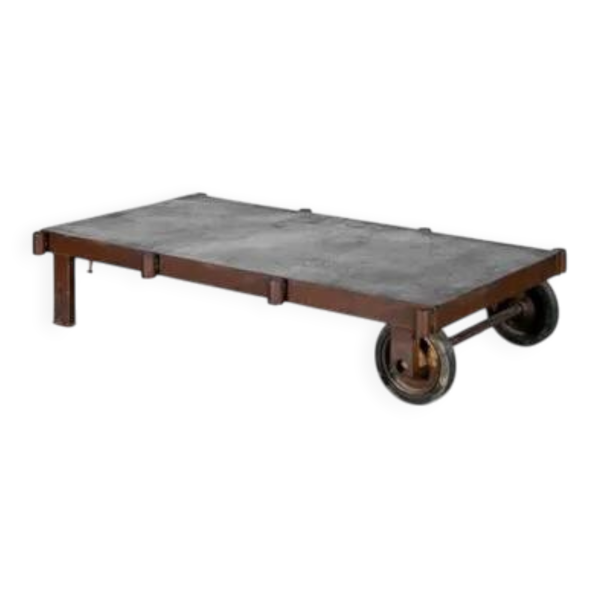 Vintage industrial coffee table, circa 1970