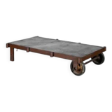 Vintage industrial coffee table, circa 1970